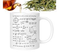 Generisch Physics Maths Mug | 320 ml Ceramic Mug with Formulas Innovative Drinking Vessel | Physics Coffee Mug, for Hot and Cold Drinks such as Tea Juice Milk Water Milk Tea and