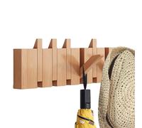 Generisch Piano Coat Rack - 17.72 Inch Wooden Wall Shelf | Space-saving, Strong Load Capacity - Easy Assembly without Punch Installation for the Entrance Area, Changing Room or Office