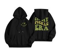 Generisch Pickle Sweatshirt Hoodie In My Pickle Sweatshirt Women's Autumn Fashion Clothing 2024 Trendy Funny Graphic Jumper Hagethorn Clothing, black, L
