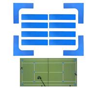 Generisch Pickleball Playing Field Marking Kit - Outdoor Driveway Pickleball Playing Field Border Marking Strips, Portable Accessories for Training Badminton Tennis Volleyball