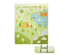 Generisch Picnic blanket, foldable and machine washable, playing field design, picnic mat, for garden, park, camping, living room, lawn, festival meadow, stadium