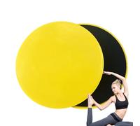 Generisch Pilates Glide Disc Round 17cm Diameter Core Training Pair | Double Sided PP EVA Composite Material 160G Training Sliding Plates for Strength Exercises on Carpets and Hardwood Floors