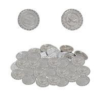Generisch Pirate Toys, 100 Pieces Kids - Metal Coloured Fake Coin Toys