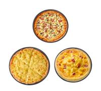 Generisch Pizza Pan for the Oven, 1 Set of Non-Stick Cooking Plates, Non-Stick Pizza Baking Tray for the Oven, for Home, Restaurant, Outdoor, Barbecue and Picnic