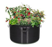 Generisch Plant Bag - Robust and Weatherproof with 4 Handles, Fabric Growing Bag for Fruit and Plants, for Greenhouse, Farm, Balcony, Patio, Carrots, Garlic, Strawberries
