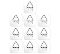 Generisch Plate Hanger for the Wall - Pack of 10 Invisible Adhesive Hooks