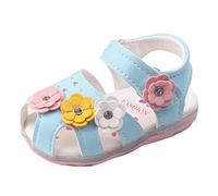 Generisch Platform Bathing Shoes Women's Toddler Shoes LED Girls Luminous Wedding Shoes Women Flat, blue, 2.5 UK Child