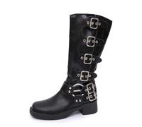 Generisch Platform Boots Women's Gothic Boots Chunky Punk Rave Heel Gothic Shoes Zip Boots Lacing Round Toe Combat Boots Motorcycle Rave Party Music Festival Cosplay Ankle Boots