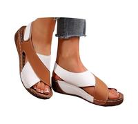 Generisch Platform Sandals, Women's Sandals, Boho Elegant Sandals, Wide H Trekking Sandals with Footbed, Roman Sandals, Lightweight Sports Sandals, Summer Shoes, Buckle Sandals, Slip-On Sandals