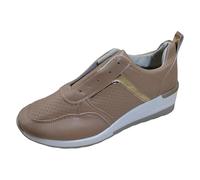 Generisch Platform Trainers Women's Shoes Wedge Heel Casual Shoes Trainers Elastic Breathable Sports Shoes Lightweight Jogging Sports Shoes Road Running Shoes Slip On Shoes, O Brown, 9 UK