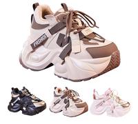 Generisch Platform Trainers Women's Trainers Fashionable Chunky Casual Shoes Comfortable Wedge Heel Trainers Raising Pad Sports Shoes Waterproof Non-Slip Outdoor Shoes Hiking Shoes Platform Casual