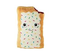 Generisch Play Cushion, Tartlet Cushion, Poptart Tarts, Tartlet Cushion, XXL cm Stuffed Toy, Plush Toy, Cuddly Toy (Beige, 48 cm)