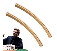 Generisch Playing Card Holder Set - Double Card Stand Curve Shape Design, Clear Cards Presentation, Easy to Use Robust | Comfortable Storage Solution for Table Games Family Leisure