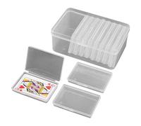 Generisch Playing Card Storage Box - Clear Deck Holder Container | Clear Organizer Case | Poker Game Business Card Collection Box | Travel Sports Craft Hardware Parts Small Parts