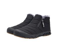 Generisch Plüsch warme Baumwollschuhe tragen und rutschfeste Schneestiefel Fünf-Finger-Baumwollschuhe Outdoor-Sportschuhe Herren- und Damen-Wanderschuhe Schwarz Herren 44, Black, 8.5 UK