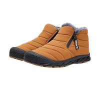 Generisch Plüsch warme Baumwollschuhe tragen und rutschfeste Schneestiefel Fünf-Finger-Baumwollschuhe Outdoor-Sportschuhe Herren- und Damen-Wanderschuhe Schwarz Herren 44, beige, 36 EU