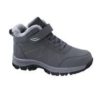 Generisch Plüsch warme Baumwollschuhe tragen und rutschfeste Schneestiefel Fünf-Finger-Baumwollschuhe Outdoor-Sportschuhe Herren- und Damen-Wanderschuhe La Herren Schuhe, Dunkelgrau, 7 UK