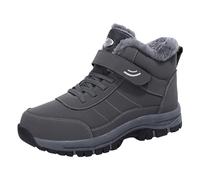 Generisch Plüsch warme Baumwollschuhe tragen und rutschfeste Schneestiefel Fünf-Finger-Baumwollschuhe Outdoor-Sportschuhe Herren- und Damen-Wanderschuhe Schuhe Sneaker Herren 39, grey, 6 UK