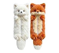 Generisch Plush Animal Pencil Case 2 Pieces Animal Marker Organizer