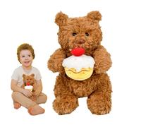 Generisch Plush Bear, Plush Cuddly Toys, Cartoon Plush Doll, For Bedroom, Study, Children's Room, Sofa, Bed, Children, Teenagers, Adults, Collectors, Playtime, Bedtime, Birthday