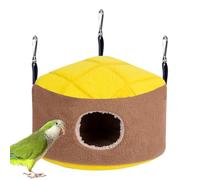 Generisch Plush Bird House - Polar Fleece Pineapple Bread Shape Bird Nest | Parakeet Cage Accessories Triangle Design Warming Comfortable Cage for Hamster and Birds
