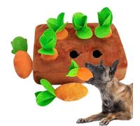 Generisch Plush Carrot Dog Toy, Plush Sniffing Carrot Toy for Dogs, Puppies, Interactive Puzzle Game, Against Boredom Movement, Enrichment, Indoor, Outdoor, Home