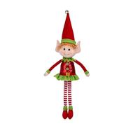 Generisch Plush Christmas Elves Cute Figures Long Legs Made for Christmas, Decorative Christmas Mood on Fireplace Windowsill Living Room Dining Table Bedroom Patio
