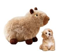 Generisch Plush Dog Toy, Capybara Plush Toy with Squeakers, Cuddly Squeaky Toy, for Cognitive Promotion & for Aggressive Chewing Puppies, All Breeds from Small to