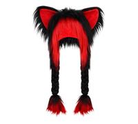 Generisch Plush Hat with Cat Ears, Warm, Soft Headpiece for Cosplay and Fancy Dress - Hat with Cat Ears, for Adults, Women, Children, and Friends