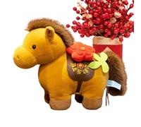 Generisch Plush Horse, 20 cm Cute Cuddly Toy in Chinese Design - 2026 Cute Plush Toys for Children, for Girls and Children as a Gift for New Year, Birthday and Children's Room Party