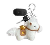 Generisch Plush Horse Keychain - Astrological Ingot Pendant Year of | Cute Chinese New Year Accessory Decoration Bag | Gift Kids Friends Travel Home, White, Siehe Beschreibung