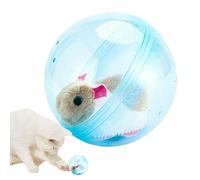 Generisch Plush Interactive Toy Figures - Automatic Rolling Ball Game | Realistic Electric - For Dogs Cats Children Home Nursery Travel Floor Playroom