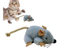 Generisch Plush Mice Cat Toy, Movable Tail with Integrated Sound Game, Cute Cat Toys, for Everyday Use in the Garden, Home, Indoor, Outdoor, Birthday, Holiday