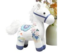Generisch Plush Toy in Horse Shape - 20 cm | Soft Velvet Mascot New Year Plush Decoration with for Home, Office, Sofa, Bed, Car | 2026 Year of the Horse Plush