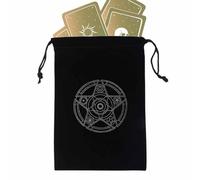 Generisch Pockets for Tarot Cards, Durable Jewellery, Mysterious Themed - Tarot Cards with Drawstring for Playing Cards Rider Waite Tarot Deck Oracle Cards, Section A, Siehe Beschreibung, See