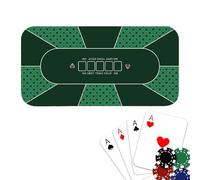 Generisch Poker Tablecloth, Large Poker Table Tops, 120 x 60 cm, Non-Slip Card Table Covers for Poker Parties, Fundraisers, Gatherings, Theme Parties, Poker Evenings
