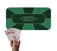 Generisch Poker Tablecloth, Poker Tablecloth - Large Poker Table Tops 120 x 60 cm, Card Table Covers, Poker Mat for Table, Top Mat Fundraisers, Theme Parties, Meetings