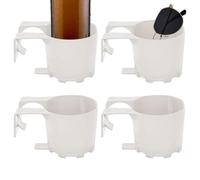 Generisch Pool Drink Holder Set of 4 Leak-Proof Stable Shelf | Above ground pool cup holder for mobile phone, sunglasses, sun cream, beer - at the swimming pool, in the garden and