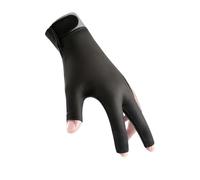 Generisch Pool Glove for the Left Hand, Quick-Drying 3-Finger Billiard Accessories, Billiard Pool Cue Sports Gloves, Suitable for Women, Men, Beginners, Hall, Tournament, Playroom, Club Match