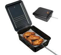 Generisch Popcorn for camping and also outdoors, non-stick coating, foldable, long handle popcorn maker, suitable for camping, picnic, travel, cooking, outdoor, barbecue, BBQ, pasta