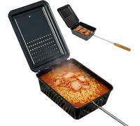 Generisch Popcorn for the - Non-Stick Folding Cookware - Long Handle Popcorn Maker - Suitable for Camping, Picnic, Travel, Cooking, Outdoor, Barbecue, BBQ, Pasta