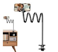 Generisch Porta Telefono - Braccio Flessibile Lungo Clip | Supporto Cellulare - Regolabile Mani Libere Scrivania Parete Auto Testata Poltrona Sedia Bici Dormitorio Supino