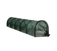Generisch Portable Chicken Run Tunnel Tractor for Outdoor Use, Practical Accessory for Chicken Coop, Garden Run with Canopy, Cage, Swing, Enclosure for Small Large Chickens (Green, One Size)