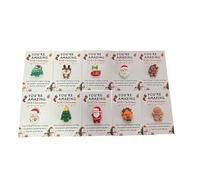 Generisch Portable Christmas Hug - Cute Christmas Atmosphere Decorations - Mini Christmas Tree Hugs with Cards, for Men, Women, Children, Teenagers, Family