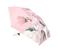 Generisch Portable Floral Parasol UV Protection Umbrella for Women Lightweight Foldable Shade for Travel Walking Garden Parties Outdoor Events and Daily Use, Pink peony medicine, Siehe Beschreibung