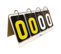 Generisch Portable Folding Numbers Score Counter, Acrylic 20 x 8 x 9.5 cm, 150 g, High Contrast Number Counter for Indoor Games, Sports Events, Class Competition