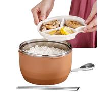 Generisch Portable Food Box, Thermal Container for Hot Meals on the Go Portable Leak-proof Container for Salads, School, Camping & On the Go