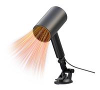 Generisch Portable Heater for Car - Split Suction Cup Car Defroster | Windscreen Heater Fan for Truck as well as Camping Bathroom Office Indoor Outdoor