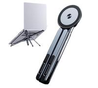 Generisch Portable Laptop Stand - 18.5 cm Adjustable Tablet & Smartphone Holder │ Magnetic Folding Stand │ Aluminium Office & Outdoor Tripod for Desk, Home & Travel