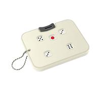 Generisch Portable Mechanical Dice with Push Button Reset for Board Games Parties - Unique Stress Factor (B, One Size)